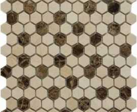 Мозаика Q-Stones Каменная мозаика QS-Hex027-25P/10 (0.93м2)