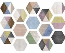 Керамогранит ITT Ceramic Art Deco Hexa Mix 15 вариаций