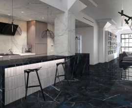 Керамогранит DUNE Black & Light Calacatta