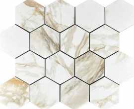Мозаика Velsaa Calacatta Gold Mosaic Paonazzo Hexagone