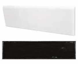 Плинтус Equipe Cottage Bullnose BLACK GLOSS 7,5X30