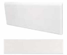 Плинтус Equipe Cottage Bullnose WHITE MATT 7,5X15