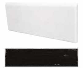 Плинтус Equipe Cottage Bullnose BLACK GLOSS 7,5X15