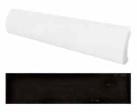 Бордюр настенный Equipe Cottage Pencil Bullnose Black Matt 3X15