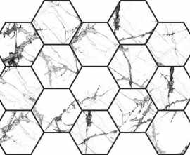 Мозаика Pamesa Cr. Lux Iceberg Malla Hex Iceberg White