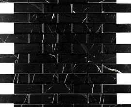 Мозаика Velsaa Estrada Mosaic Nero Brick Bone