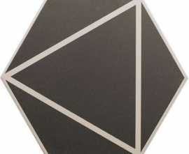 Керамогранит DNA Tiles Fancy Lines Graphite
