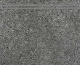 Ступень Grasaro Granito Антрацит 60x29.4 Матовая ректифицированная 9мм