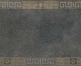 Декор керамогранит Versace Greek Cassettone Antracite Oro