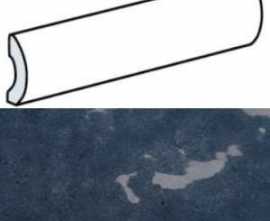 Бордюр настенный Equipe La Riviera Pencil Bullnose Blue Reef 3x20