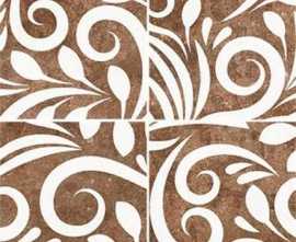 Декор керамогранит Ceracasa Livorno Taco Elba Terracotta
