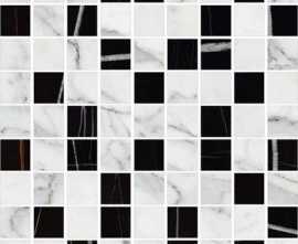 Мозаика Kerranova Marble Trend Nero Dorato 30x30 Матовая m22 9мм