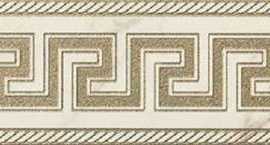 Декор керамогранит Versace Marble Fas.Greca Bianco Sab