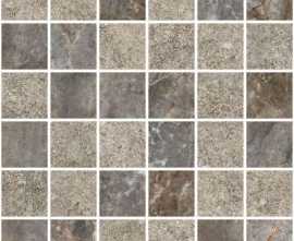 Мозаика Vitra Marble-X Marble-Stone Мозаика Тауп Матовый-Лаппато R10B Ректификат 5х5