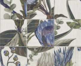 Плитка настенная Mainzu Murales Decor Blu Leaves