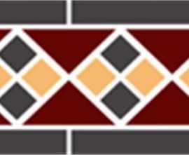 Декор керамогранит Top Cer Octagon Border Lisbon With 1 Strip (Tr.20, Dots 14+21, Strips 14)