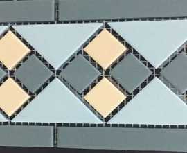 Декор керамогранит Top Cer Octagon Border Lisbon With 1 Strip (Tr.13, Dots 18+03, Strips 18