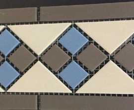 Декор керамогранит Top Cer Octagon Border Lisbon With 1 Strip (Tr.01, Dots 29+11, Strips 29)