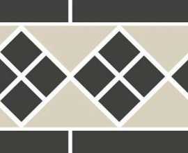 Декор керамогранит Top Cer Octagon Border Lisbon-1 With 1 Strip Stand.(Tr.16, Dots 14, Strips 14)