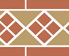 Декор керамогранит Top Cer Octagon Border Lisbon-1 With 1 Strip (Tr.03, Dots 04, Strips 04)