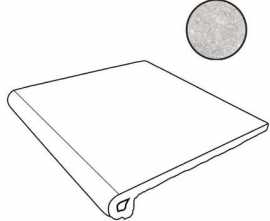 Керамогранит Ступень Gres de Aragon Petra Фронтальная Petra Gris Anti-Slip Round. 33x30