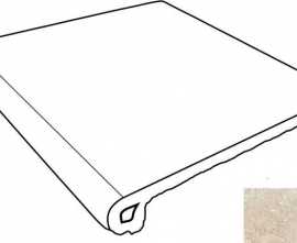 Керамогранит Ступень Gres de Aragon Petra Фронтальная Petra Beige Anti-Slip Round. 33x30