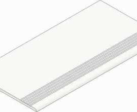 Ступень Kerranova Skala White 120x29.4 Матовая st01 10мм