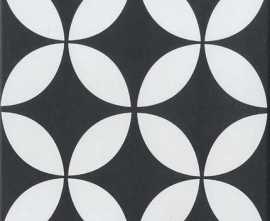 Керамогранит Yurtbay Seramik Stamp Black Glz. Por. Tl 20х20