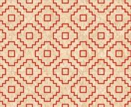 Декор керамогранит Vives Strand Seriaki-R Natural Rojo 593