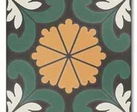 Керамогранит DNA Tiles Sync Flower Green
