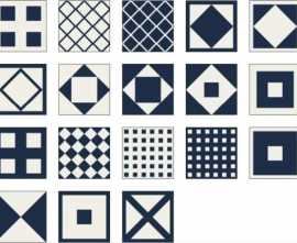 Керамогранит Edimax Twenty Blues Mix Rett 20x20
