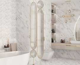 Плитка для ванной Eletto Ceramica Calacatta Grey