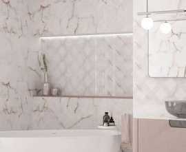 Плитка для ванной Eletto Ceramica Grey Portogallo
