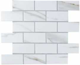 Мозаика Bonaparte Керамогранитная мозаика Brick Calacatta Gold