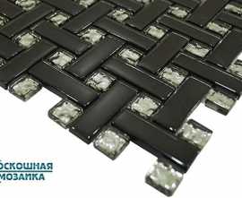 Мозаика Росмозаика Стеклянная чип 15x48/15x15