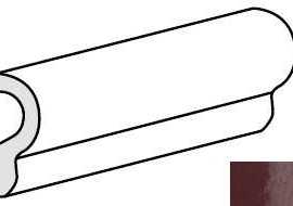 Бордюр настенный Equipe Artisan London Burgundy