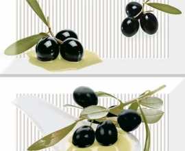 Комплект декора для стен Absolut Keramika Biselado Brillo Blanco Decor Olives A