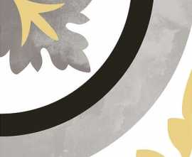 Керамогранит DUNE Black & White Ornamental Mustard 20