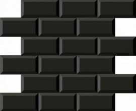Плитка настенная DUNE Black & White Mosaico Minimetro Negro