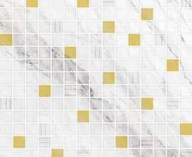 Мозаика Eurotile Calacatta Mos. White gold