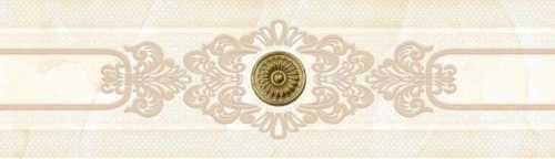 Бордюр настенный Eurotile Marbelia 25х70 Cen. Light Center