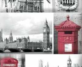 Панно настенное Absolut Keramika Monocolor 75х150 Biselado Composicion London Calling C