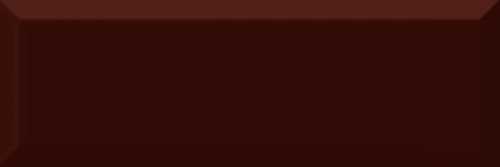 Плитка настенная Absolut Keramika Monocolor Biselado Brillo 10x30 Marron 10x30