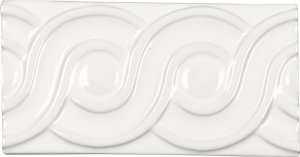 Декор настенный Adex Neri Relieve Clasico Blanco Z 75х15