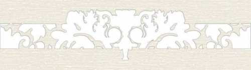 Бордюр настенный Eurotile Queen Cen. Grey центр 7х24.5
