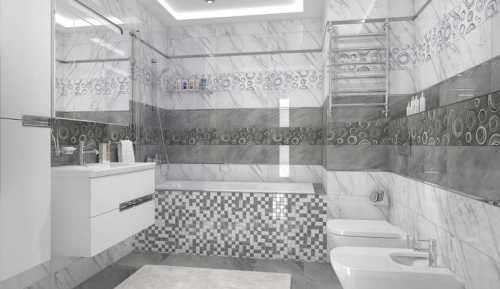 Плитка для ванной Laparet Silver