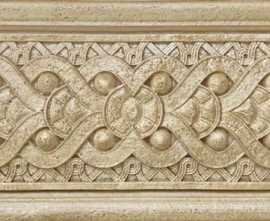 Бордюр настенный Kerasol Travertino Antico Sand Cenefa 10x25
