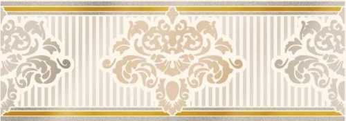 Бордюр настенный Eurotile Valentino 24.5x69.5 Cen. Beige 9х245
