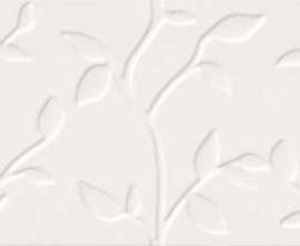 Плитка настенная Mei Winter Vine Белый Рельеф