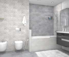 Плитка для ванной Ceramica Classic Bastion gris